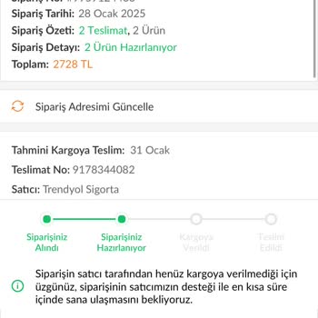 Kargoya Verilmeyen Ürün Ve Bilgi Eksikliği