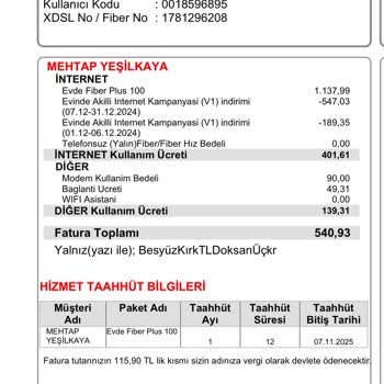 Fatura Tutarsızlıkları Ve Anlaşılmaz Ücretler