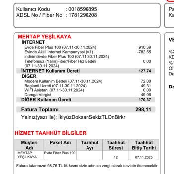 Fatura Tutarsızlıkları Ve Anlaşılmaz Ücretler