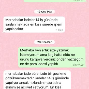 İade Sürecindeki Sorunlar