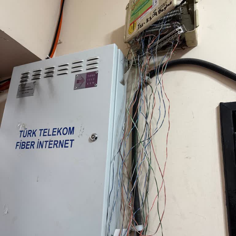 Fiber Kabloların İlkel Ve Çirkin Görüntüsü