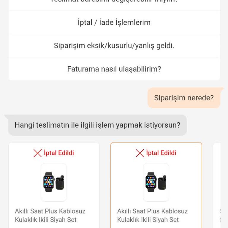 Yanlış Sipariş Ve İade Sorunu