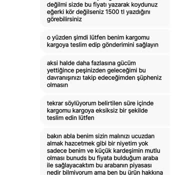 Gardrops'ta Kargolanmayan Ürün Ve Yetersiz İletişim