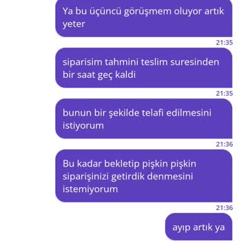 Getir Siparişlerinde Sürekli Gecikme Ve İlgisiz Müşteri Hizmetleri