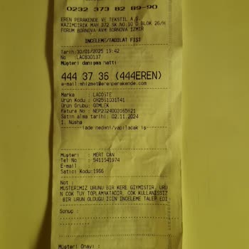 Alerji Yapan Gömlek Ve İade Sorunu