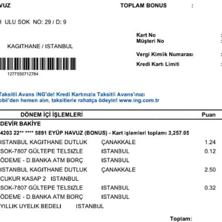 Haksız Kredi Kartı Aidatı İadesi Talebi