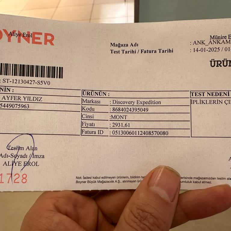 Boyner'den Aldığım Montun Kalitesizliği Ve Müşteri Hizmetleri Sorunu