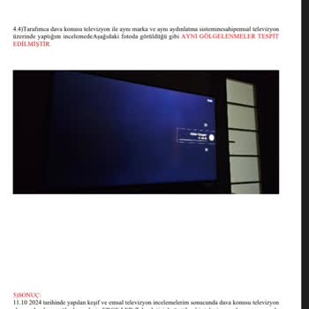 Samsung TV'de Işık Sızması Ve Bulutlanma Sorunu