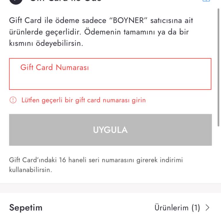 Hediye Kartı Bakiyesi Sıfırlandı: Mağduriyet Yaşıyorum