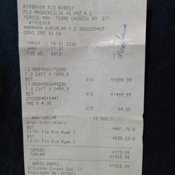 FLO'dan Aldığım Bot İlk Giyişte Yara Yaptı