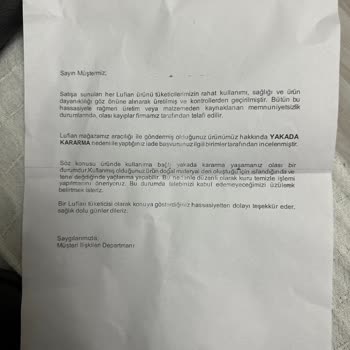 Montumun Yaka Kararması Ve İade Sorunu