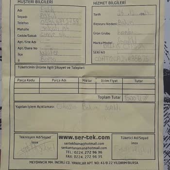 Fondital Kombi: Sürekli Arıza Ve Hayal Kırıklığı