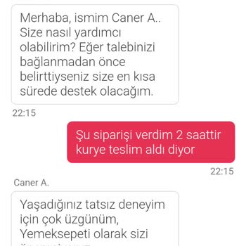 Yemek Sepeti Ve Buzdağı Su Teslimatındaki Büyük Gecikme
