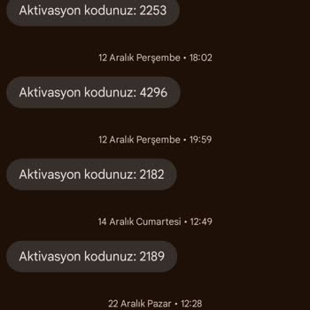 Sürekli Gelen Aktivasyon Kodlarıyla İlgili Rahatsızlık