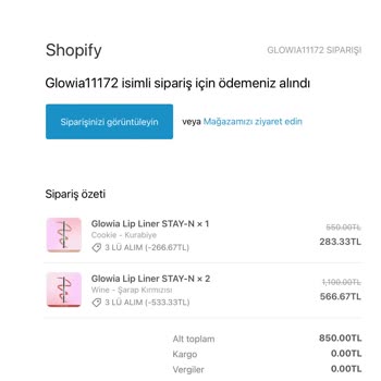 Glowia Siparişim Nerede? Mavi Tikli Güven Sorunu!