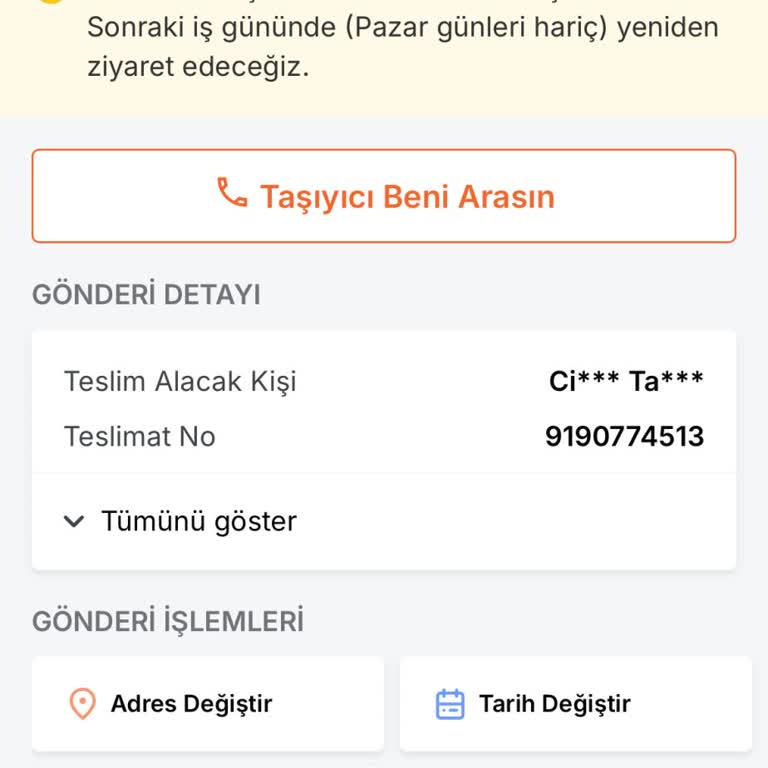 Trendyol Express Teslimat Sorunu Ve Yanıltıcı Bilgilendirme