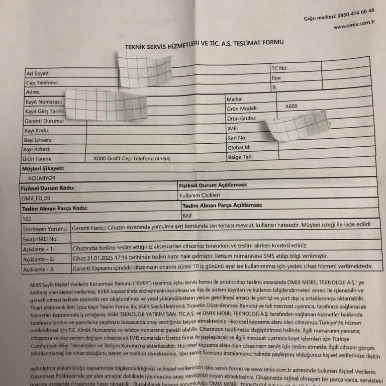 Omix X600'ün Beklenmedik Arızaları