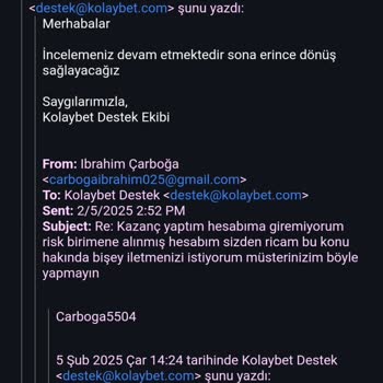 Kazançlarımın İptali Ve Hesabımın Silinmesi