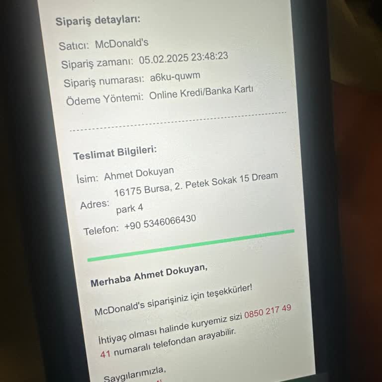 Sipariş İptali Ve İletişim Sorunları