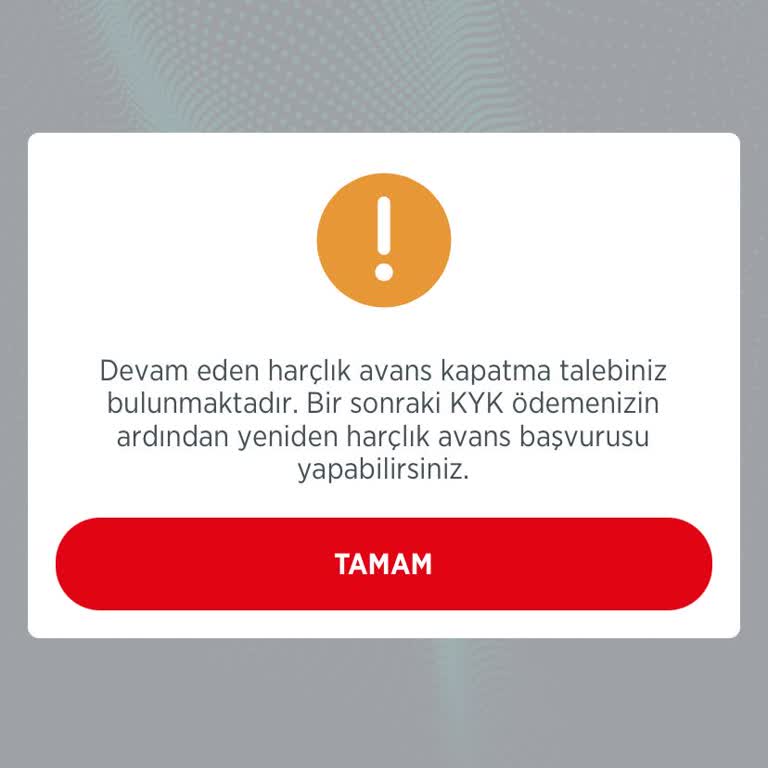Harçlık Avans Yeniden Açma Sorunu