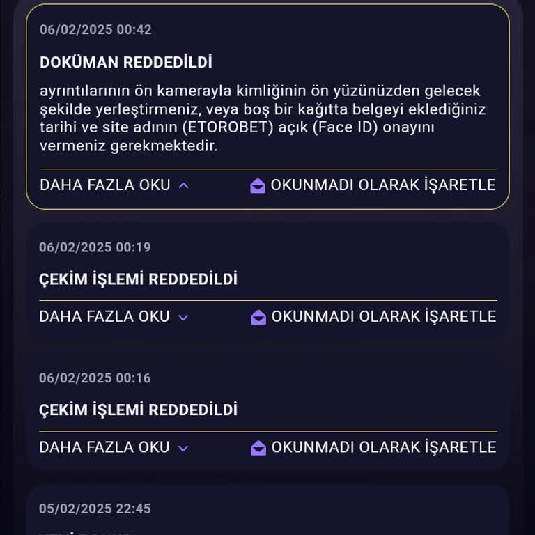 Etorobet'ten Çekim Sürecinde Kimlik Engeli