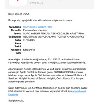 Üyelik Yenilemesi Ve Hizmet Eksikliği