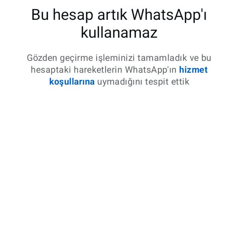 WhatsApp Hesabım Neden Kullanılamaz Durumda?