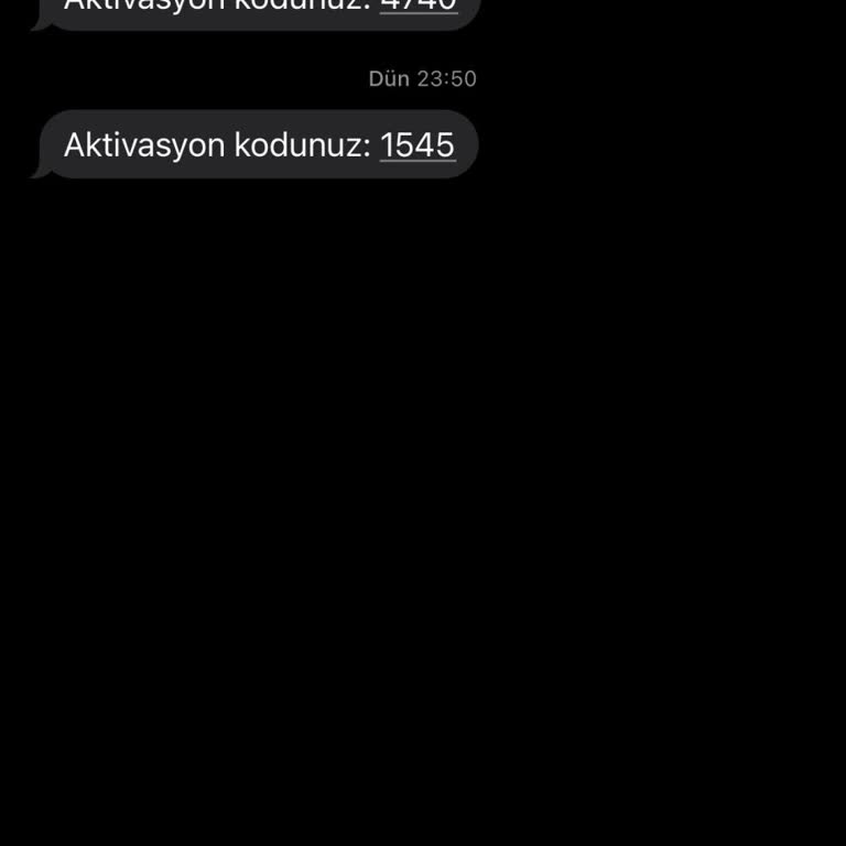 Bilinmeyen Numaradan Gelen Aktivasyon Kodu Ve Güvenlik Endişesi