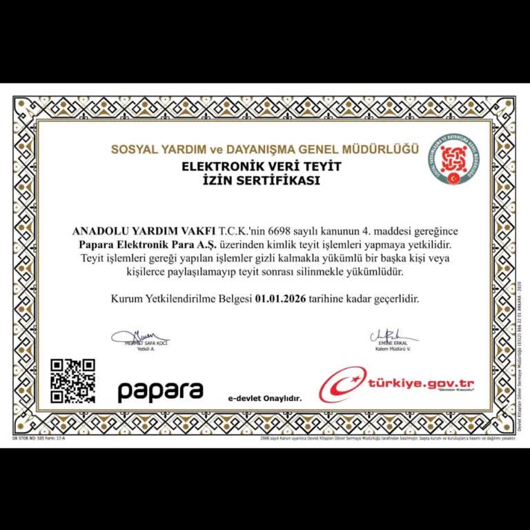 Kimlik Bilgilerimle Yapılan İşlemlerden Sorumlu Değilim