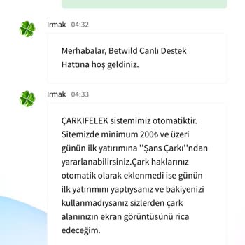 Çark Sistemi Bonusunun Verilmemesi