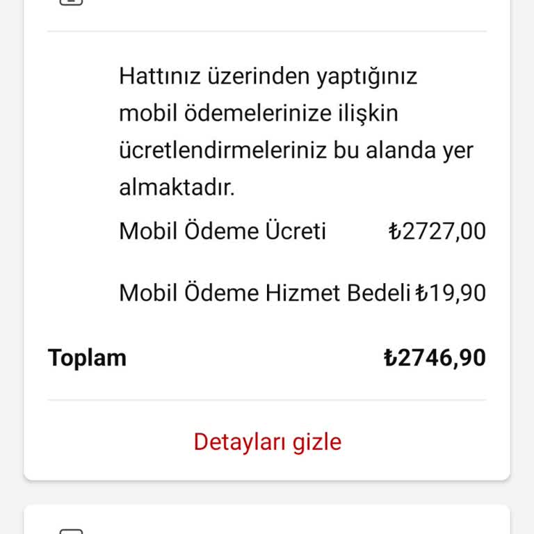 Mobil Ödeme Ücreti İadesi Talebi