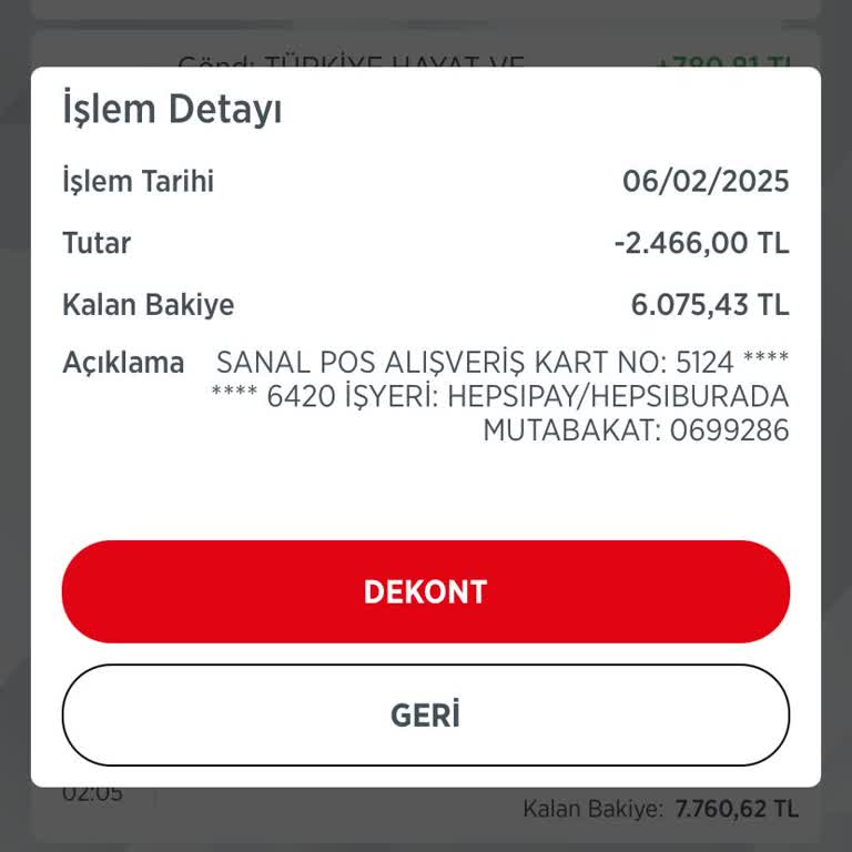 Sipariş Oluşturulmadı, Para Çekildi!