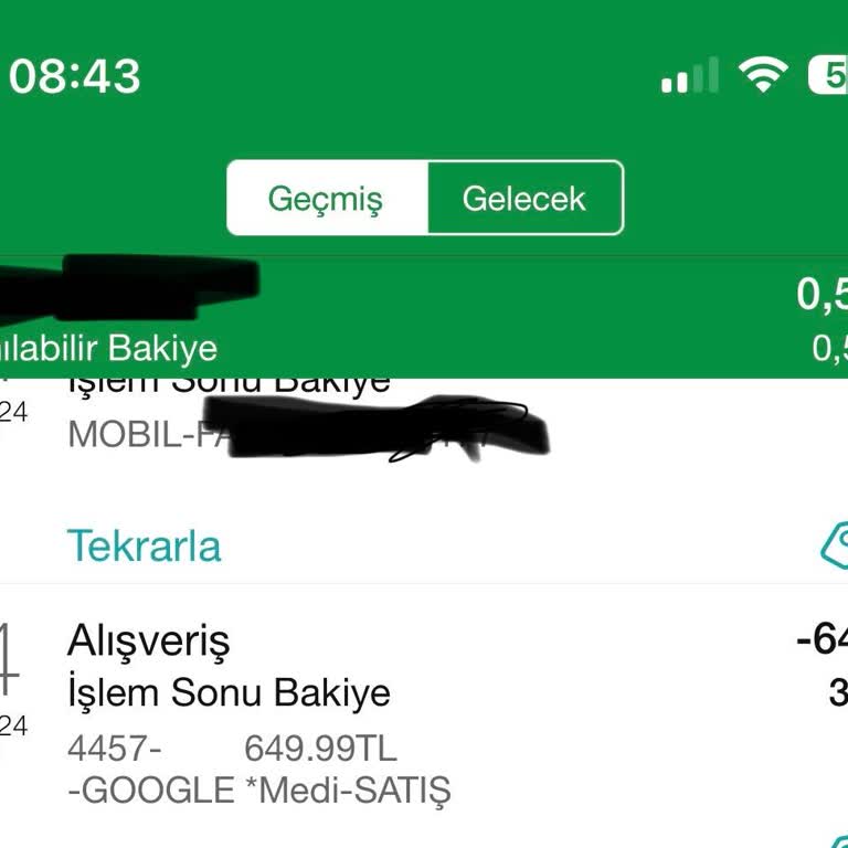 Hesaptan İzinsiz Para Çekimi