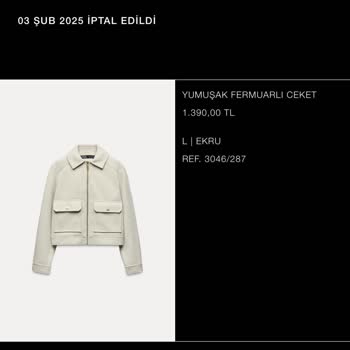 Zara'dan İptal Edilen Siparişin Para İadesi Sorunu