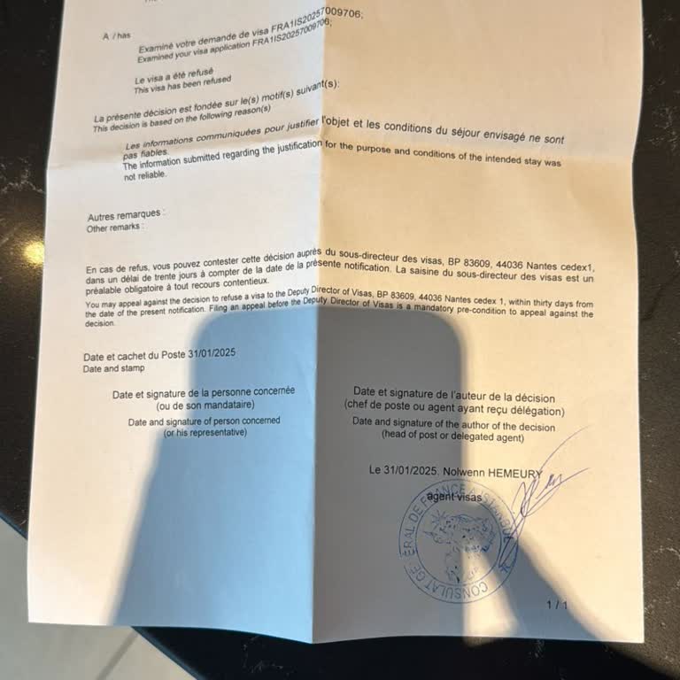 Vize Reddi Ve Ödeme İadesi Sorunu