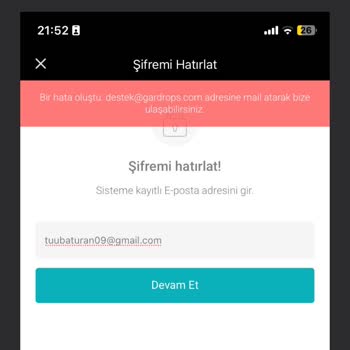 Gardrops Hesabına Erişim Sorunu Ve Destek Eksikliği