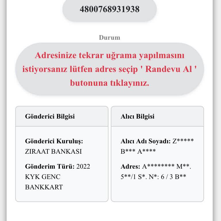 Kuryenet'in Ziraat Kartı Teslimatındaki Gecikmesi Mağdur Ediyor