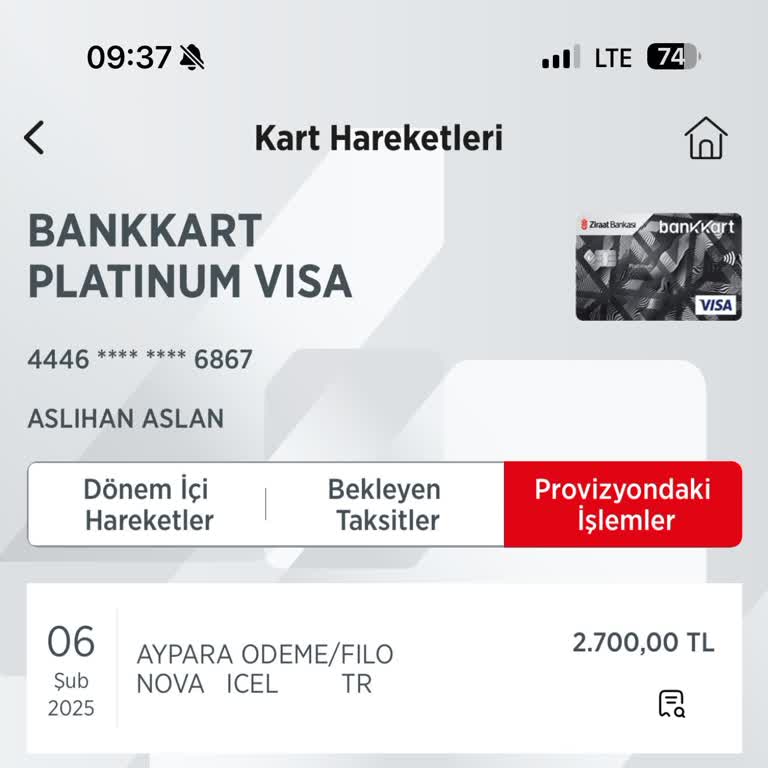 İzinsiz Kart İşlemi Mağduriyeti