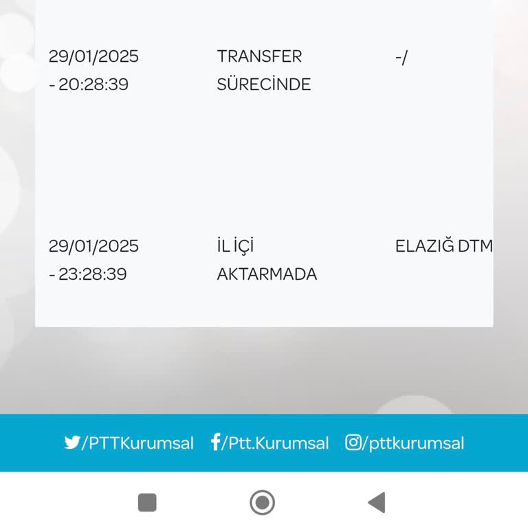 PTT Kargo DTM Elazığ Teslimat Gecikmesi!