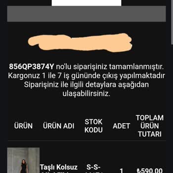 Gönderilmeyen Ürün Ve Müşteri Mağduriyeti