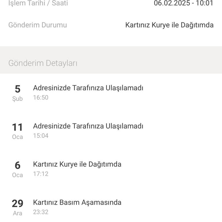 Kurye İletişimsizliği: Kartım Neden Ulaşmıyor?