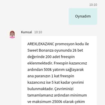 Arexbet Promosyon Kodu Mağduriyeti