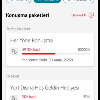 Vodafone Yurt Dışı Paketi Mağduriyeti Ve Fatura Şoku