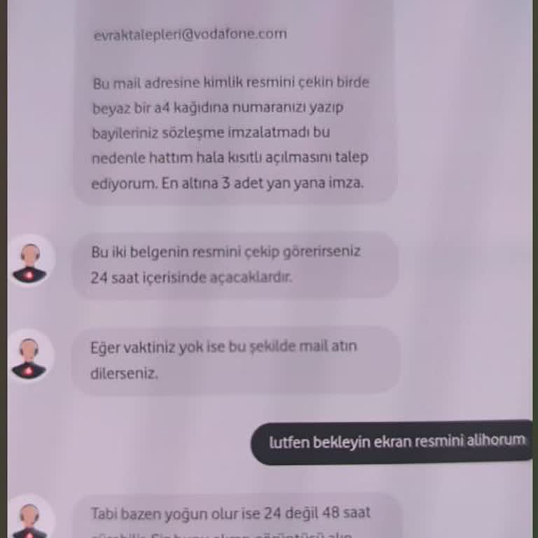 Vodafone'da Belgeler Tamam, Sorunlar Bitmiyor!