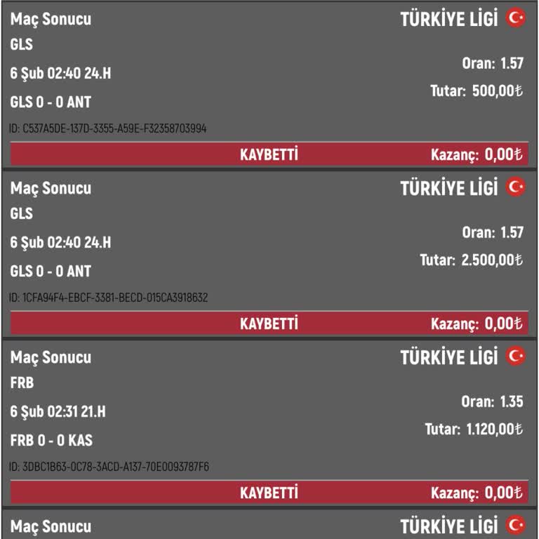 Sanal Oyun Maç Sonucu Tutarsızlığı