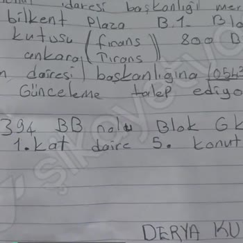 TOKİ Numara Güncellemek İstiyorum!
