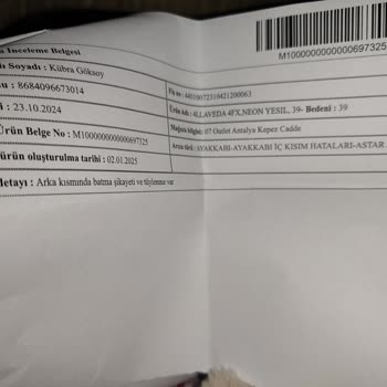 FLO'dan Aldığım Ayakkabıda Can Yakan Hata