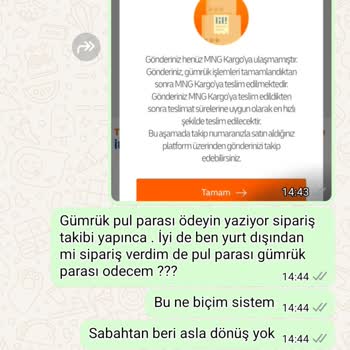 Siparişim Teslim Edilmedi Ve Yanıltıcı Kargo Bilgisi