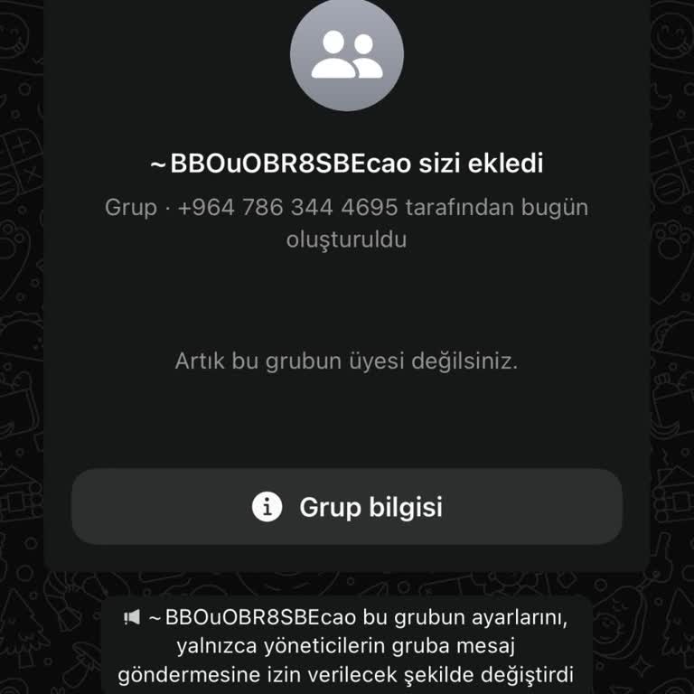 Yetkisiz WhatsApp Grubu Ve Güvenlik Endişeleri