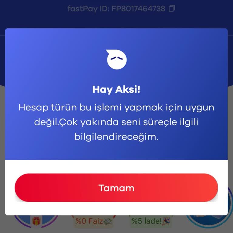 FastPay Uygulamasında Para Ekleme Sorunu